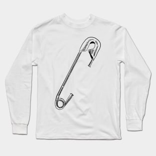 Safety Pin Long Sleeve T-Shirt